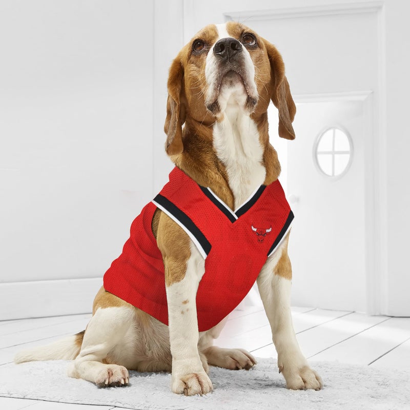 Pets First NBA CHICAGO BULLS DOG Jersey, Medium - Tank Top Basketball Pet Jersey - Image 4
